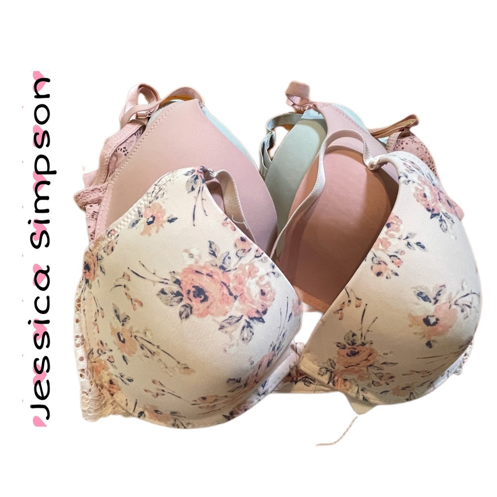 ✅sold✅ Jessica Simpson Women’s Full Figure Underwire T-Shirt Bras size: 36B ✨🔥
